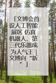 文博会首设人工智能展区 仿真机器人、第三代乐器成为人气王｜文博向“新”