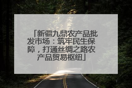 新疆九鼎农产品批发市场：筑牢民生保障，打通丝绸之路农产品贸易枢纽