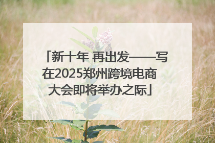 新十年 再出发——写在2025郑州跨境电商大会即将举办之际