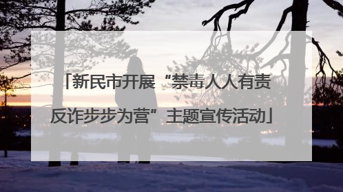 新民市开展“禁毒人人有责 反诈步步为营”主题宣传活动
