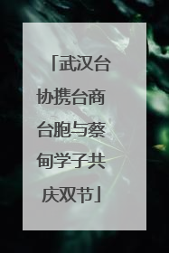武汉台协携台商台胞与蔡甸学子共庆双节