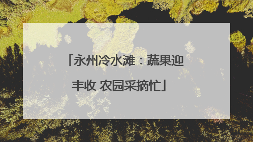 永州冷水滩：蔬果迎丰收 农园采摘忙