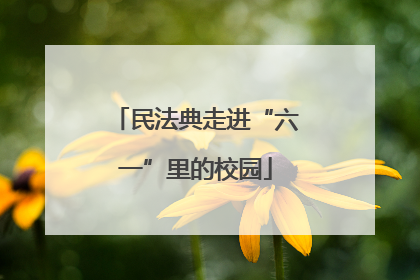 民法典走进“六一”里的校园