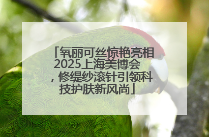 氧丽可丝惊艳亮相2025上海美博会，修缇纱滚针引领科技护肤新风尚