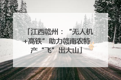 江西赣州：“无人机+高铁”助力赣南农特产“飞”出大山