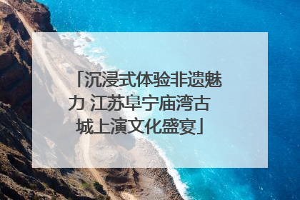 沉浸式体验非遗魅力 江苏阜宁庙湾古城上演文化盛宴