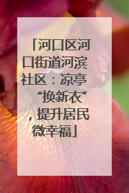 河口区河口街道河滨社区：凉亭“换新衣”，提升居民微幸福