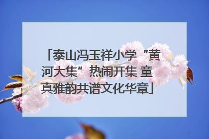 泰山冯玉祥小学“黄河大集”热闹开集 童真雅韵共谱文化华章