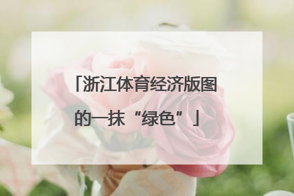 浙江体育经济版图的一抹“绿色”
