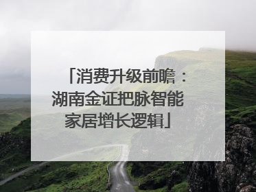 消费升级前瞻：湖南金证把脉智能家居增长逻辑
