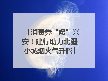 消费券“暖”兴安！建行助力北疆小城烟火气升腾