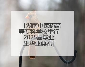 湖南中医药高等专科学校举行2025届毕业生毕业典礼