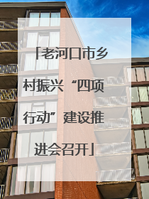 老河口市乡村振兴“四项行动”建设推进会召开