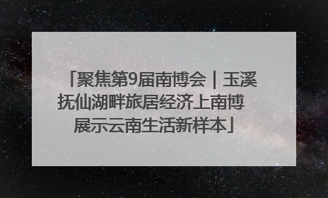聚焦第9届南博会｜玉溪抚仙湖畔旅居经济上南博 展示云南生活新样本