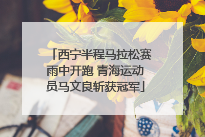 西宁半程马拉松赛雨中开跑 青海运动员马文良斩获冠军