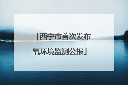 西宁市首次发布氧环境监测公报