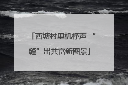 西塘村里机杼声 “缝”出共富新图景