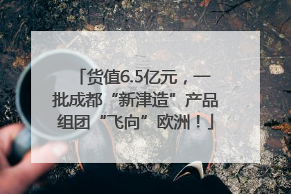 货值6.5亿元，一批成都“新津造”产品组团“飞向”欧洲！