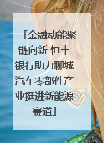 金融动能聚链向新 恒丰银行助力聊城汽车零部件产业挺进新能源赛道