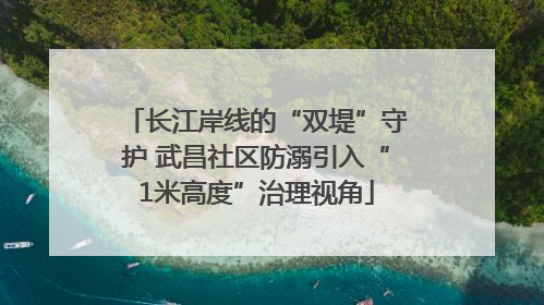 长江岸线的“双堤”守护 武昌社区防溺引入“1米高度”治理视角