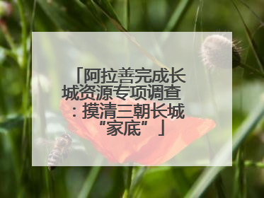 阿拉善完成长城资源专项调查：摸清三朝长城“家底”