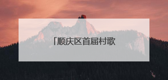 顺庆区首届村歌大赛决赛收官