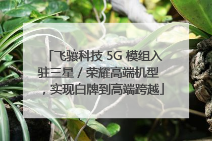 飞骧科技 5G 模组入驻三星 / 荣耀高端机型，实现白牌到高端跨越
