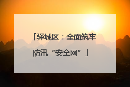 驿城区：全面筑牢防汛“安全网”