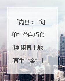 高县：“订单”苎麻巧套种 闲置土地再生“金”