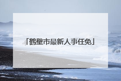 鹤壁市最新人事任免