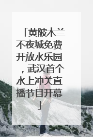 黄陂木兰不夜城免费开放水乐园，武汉首个水上冲关直播节目开幕