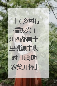 （乡村行·看振兴）江西都昌十里桃源丰收时 电商助农笑开怀