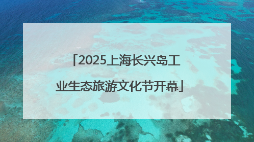 2025上海长兴岛工业生态旅游文化节开幕
