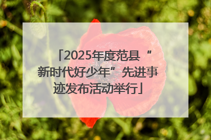 2025年度范县“新时代好少年”先进事迹发布活动举行