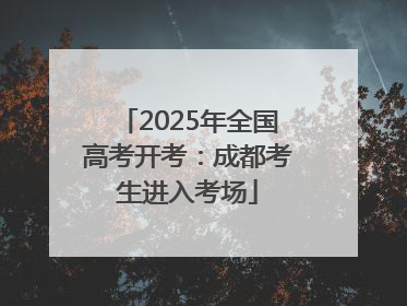 2025年全国高考开考：成都考生进入考场