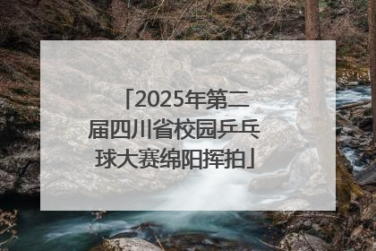 2025年第二届四川省校园乒乓球大赛绵阳挥拍