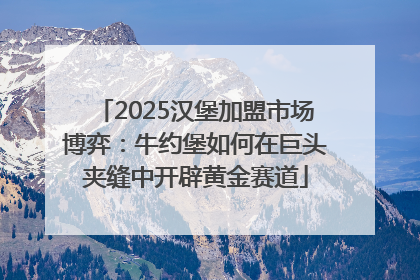 2025汉堡加盟市场博弈：牛约堡如何在巨头夹缝中开辟黄金赛道