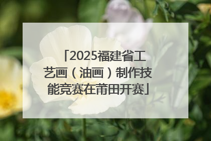 2025福建省工艺画（油画）制作技能竞赛在莆田开赛