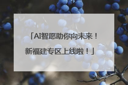 AI智愿助你向未来！新福建专区上线啦！