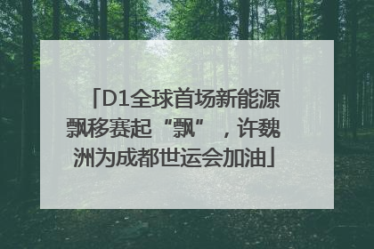 D1全球首场新能源飘移赛起“飘”，许魏洲为成都世运会加油